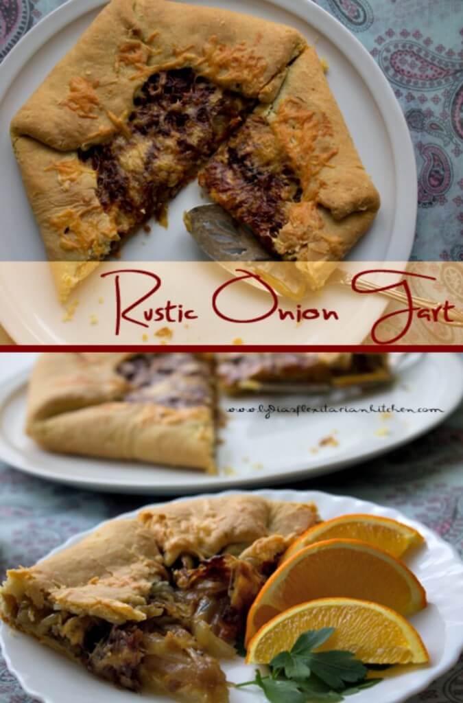 Rustic Onion Tart ~ Lydia's Flexitarian Kitchen