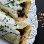 Eggplant and Mushroom Crepes ~ Lydia's Flexitarian Kitchen