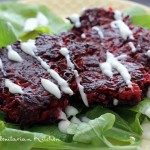 Curried Beet & Sweet Potato Fritters ~ Lydia's Flexitarian Kitchen