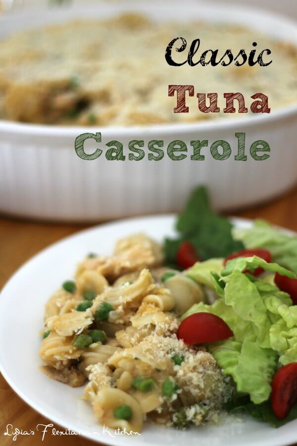 Classic Tuna Casserole ~ Lydia's Flexitarian Kitchen
