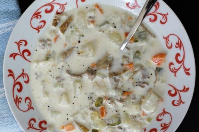 Mom's Potato Soup ~ Lydia's Flexitarian Kitchen