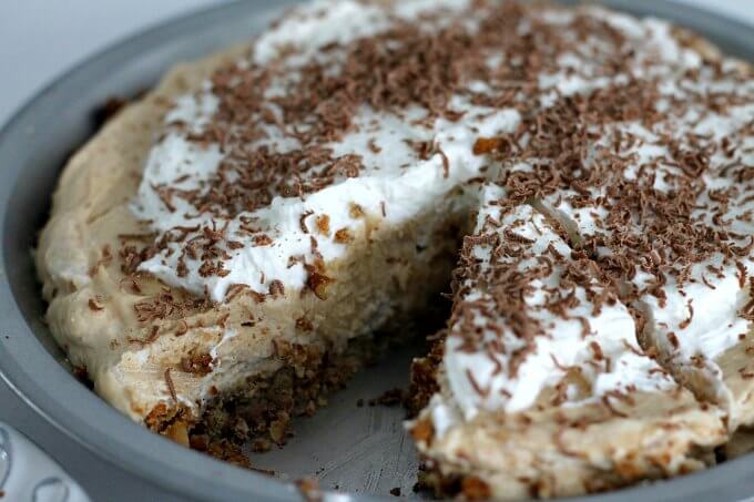 Amazing Peanut Butter Pie with Pretzel Crust ~ Lydia's Flexitarian Kitchen
