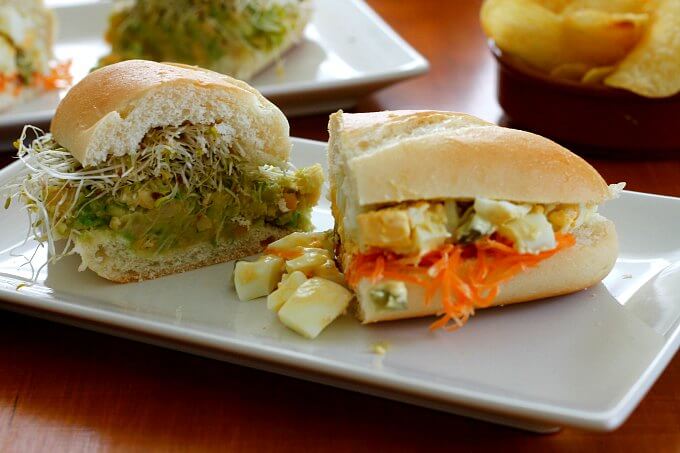 Veggie Sandwiches ~ #MeatlessMonday ~ Lydia's Flexitarian Kitchen