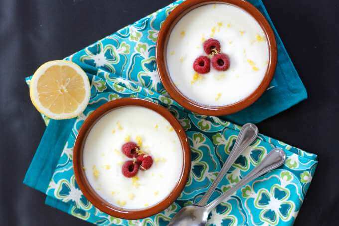 Crema de Limon ~ Creamy Lemon Dessert ~ Lydia's Flexitarian Kitchen