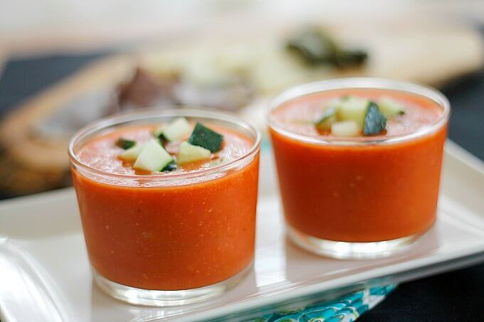 Our take on Gazpacho, the iconic soup of Spain ~ Lydia's Flexitarian Kitchen