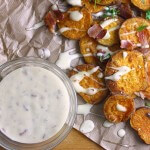 Oven Fried Sweet Potatoes with Bacon Maple Mayo ~ Lydia's Flexitarian Kitchen
