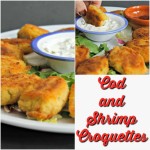 Cod and Shrimp Croquetttes ~ #TheRecipeReDux ~ Lydia's Flexitarian Kitchen