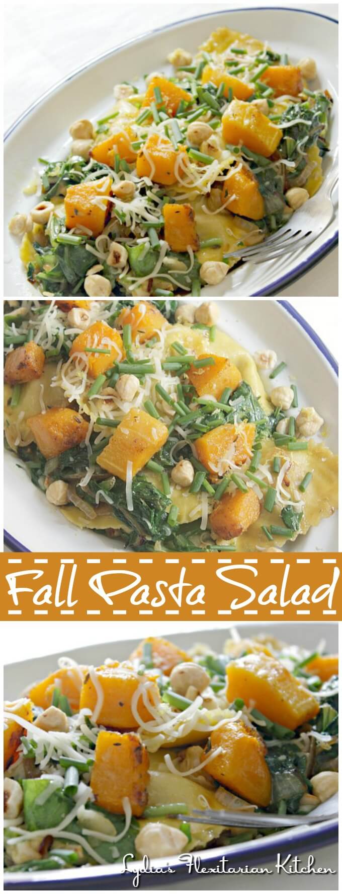 Fall Pasta Salad ~ I Heart Cooking Clubs ~ Lydia's Flexitarian Kitchen