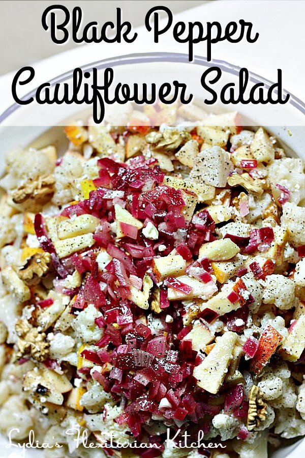 Heidi Swanson's Black Pepper Cauliflower Salad ~ Perfect for a Buffet! ~ Lydia's Flexitarian Kitchen