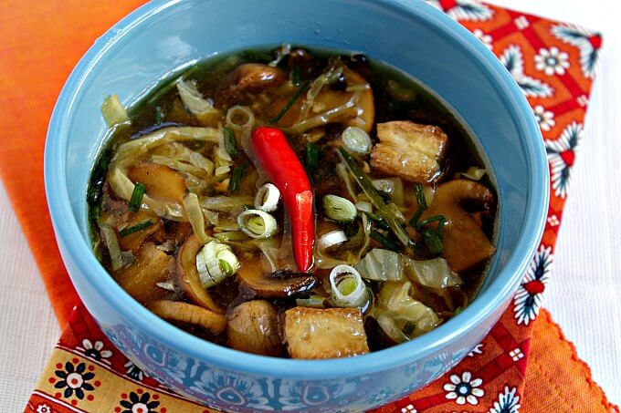 Hot and Sour Soup ~ Lydia's Flexitarian Kitchen