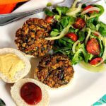 Spinach and Tofu Burgers ~ Lydia's Flexitarian Kitchen