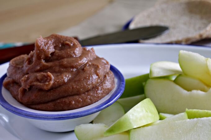 Red Bean Dip ~ Try it with fruit or spread on bread ~ Lydia's Flexitarian Kitchen