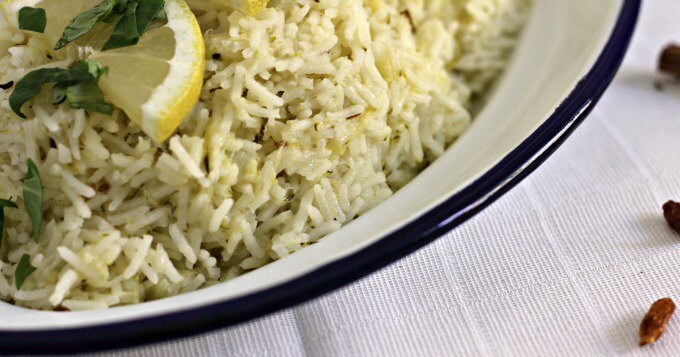 Zucchini Rice with Lemon and Cumin ~ Fragrant and Flavorful ~ Lydia's Flexitarian Kitchen