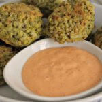 Cheesy Broccoli and Dukkah Balls ~ Lydia's Flexitarian Kitchen