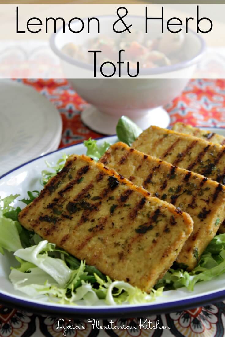 Lemon and Herb Tofu ~ Lydia's Flexitarian Kitchen