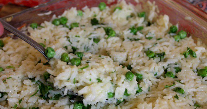Creamy Oven Parmesan Rice ~ Lydia's Flexitarian Kitchen