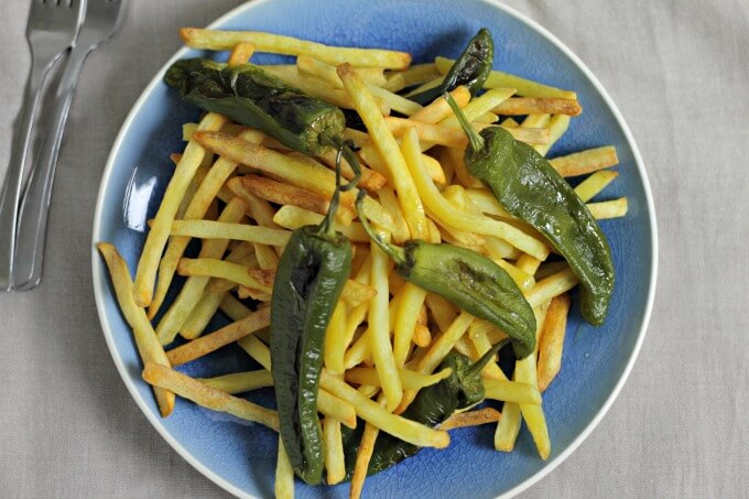 Potatoes and Peppers ~ #TapasTuesday ~ Lydia's Flexitarian Kitchen