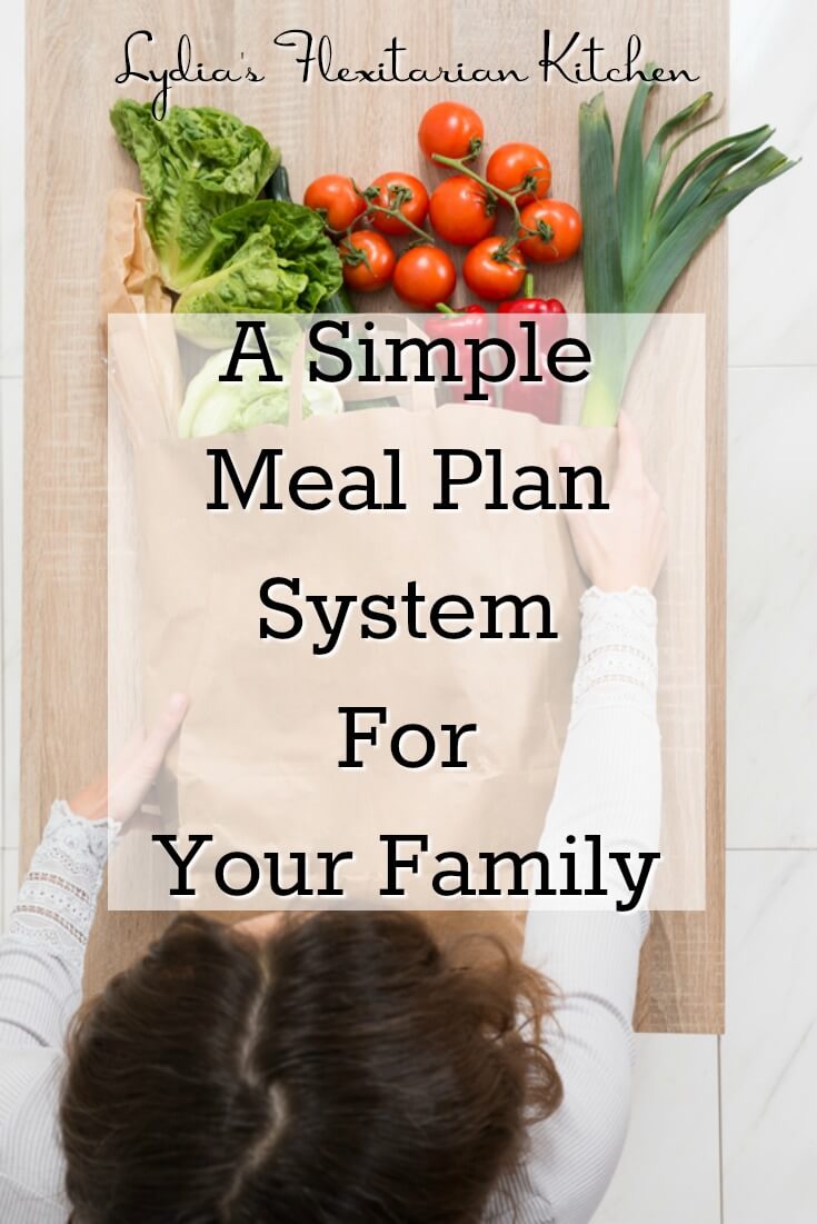 A Simple Meal Plan System for Your Family ~ Lydia's Flexitarian Kitchen
