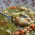 Vegetable Soup with Pesto ~ Lydia's Flexitarian Kitchen