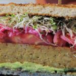 Marinated Tempeh Sandwich ~ #MattyMathesonACookBook #ABRAMSDinnerParty ~ Lydia's Flexitarian Kitchen