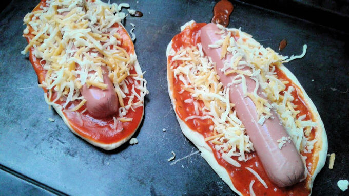 Hot Dog Pizza ~ Lydia's Flexitarian Kitchen