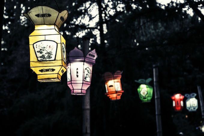photo of Chinese lanterns