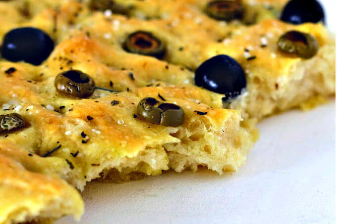 Making focaccia at home ~ A Year of Bread ~ Lydia's Flexitarian Kitchen