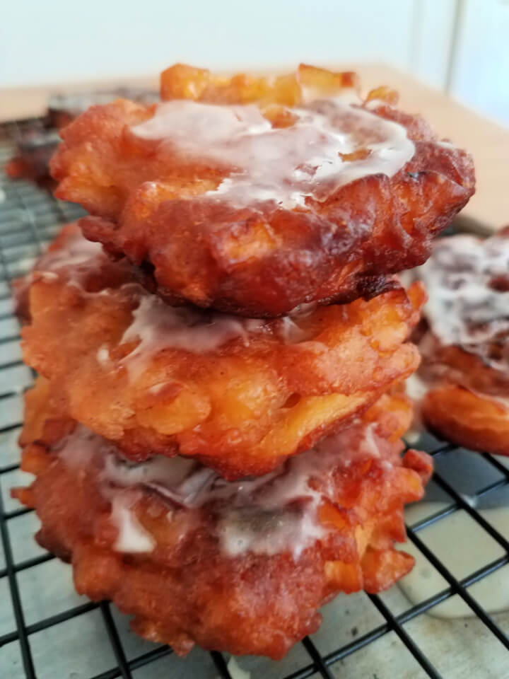 fritters in a stack