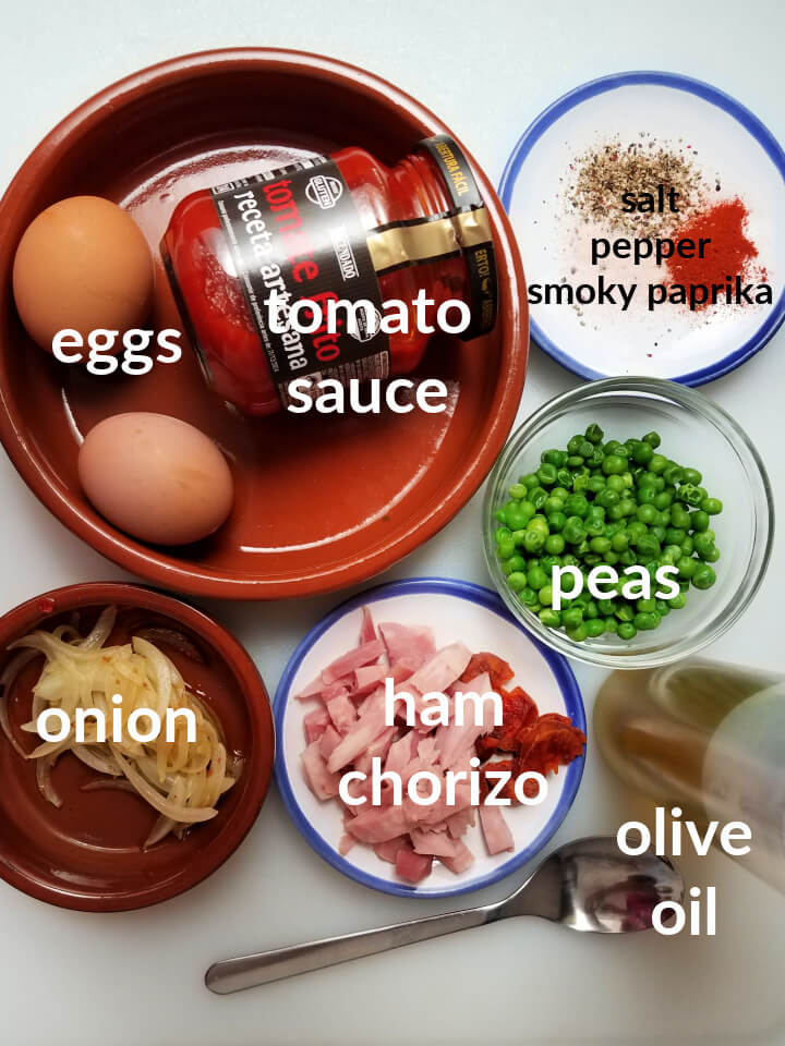 ingredients to make huevos flamencos