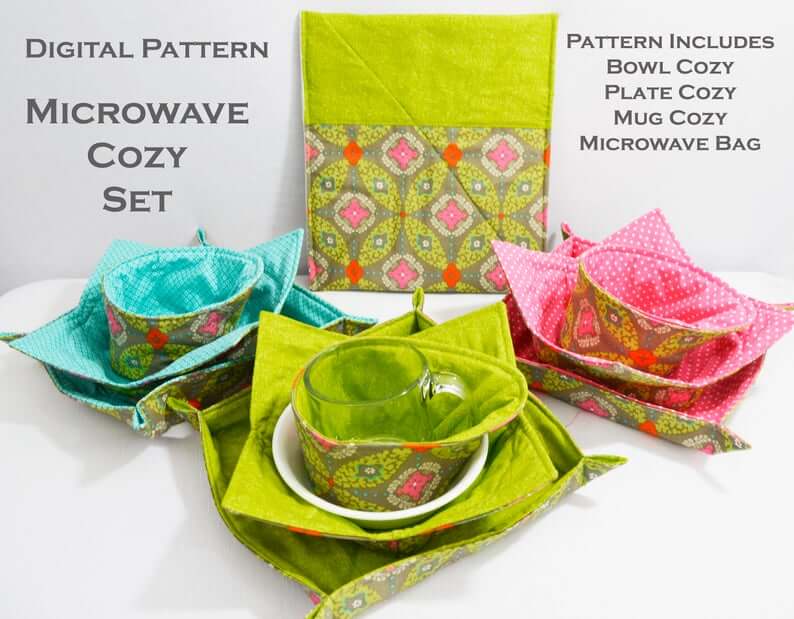 microwave cozy pattern set