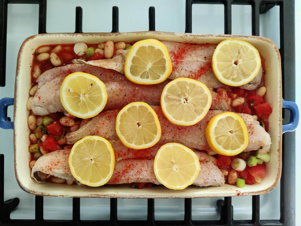 fish ready for the oven